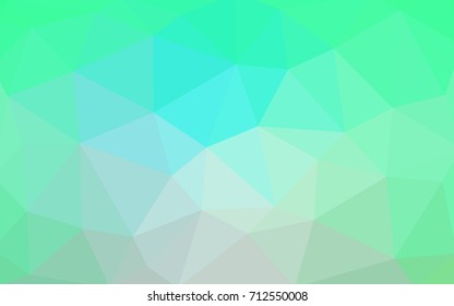 Light Green vector modern geometrical abstract background. Texture, new background. Geometric background in Origami style with gradient. 