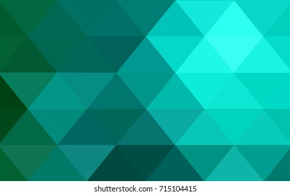 Light Green vector modern geometrical abstract background. Texture, new background. Geometric background in Origami style with gradient. 