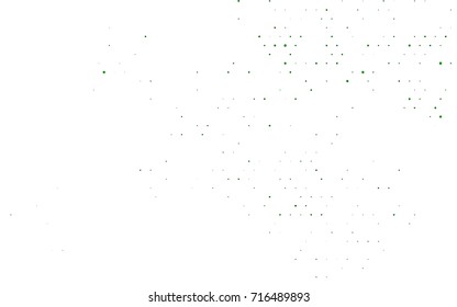 Light Green vector modern geometrical circle abstract background. Dotted texture template. Geometric pattern in halftone style with gradient. 