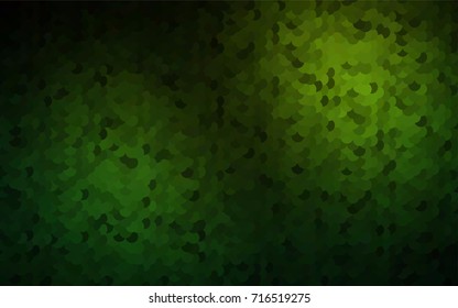 Light Green vector modern geometrical circle abstract background. Dotted texture template. Geometric pattern in halftone style with gradient. 