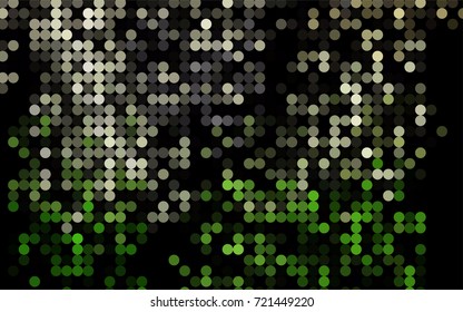 Light Green vector modern geometrical circle abstract background. Dotted texture template. Geometric pattern in halftone style with gradient. 