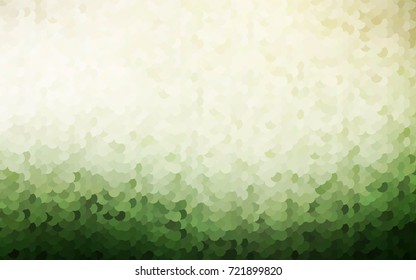 Light Green vector modern geometrical circle abstract background. Dotted texture template. Geometric pattern in halftone style with gradient. 
