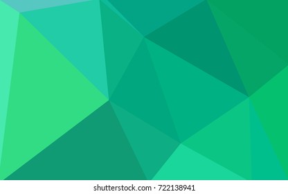 Light Green vector modern geometrical abstract background. Texture, new background. Geometric background in Origami style with gradient. 