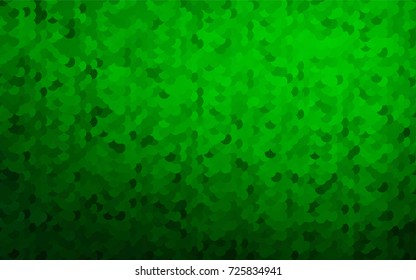 Light Green vector modern geometrical circle abstract background. Dotted texture template. Geometric pattern in halftone style with gradient. 