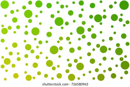 Light Green vector modern geometrical circle abstract background. Dotted texture template. Geometric pattern in halftone style with gradient. 