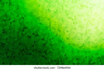 Light Green vector modern geometrical circle abstract background. Dotted texture template. Geometric pattern in halftone style with gradient. 