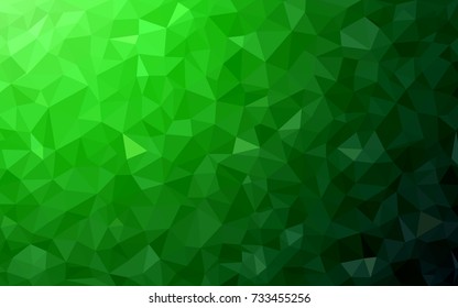 Light Green vector modern geometrical abstract background. Texture, new background. Geometric background in Origami style with gradient. 