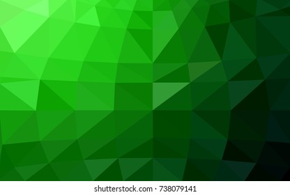 Light Green vector modern geometrical abstract background. Texture, new background. Geometric background in Origami style with gradient. 