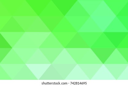 Light Green vector modern geometrical abstract background. Texture, new background. Geometric background in Origami style with gradient. 