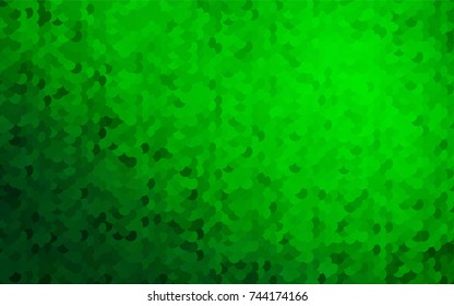 Light Green vector modern geometrical circle abstract background. Dotted texture template. Geometric pattern in halftone style with gradient. 