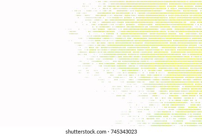 Light Green vector modern geometrical circle abstract background. Dotted texture template. Geometric pattern in halftone style with gradient. 