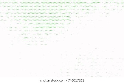 Light Green vector modern geometrical circle abstract background. Dotted texture template. Geometric pattern in halftone style with gradient. 