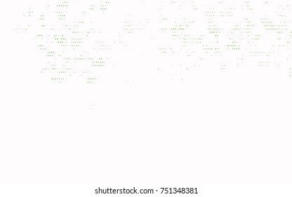 Light Green vector modern geometrical circle abstract background. Dotted texture template. Geometric pattern in halftone style with gradient. 
