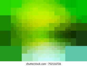 Light Green vector modern geometrical abstract background. Texture template. Geometric pattern in Origami style with gradient. 