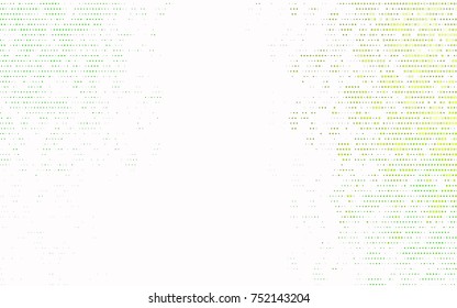Light Green vector modern geometrical circle abstract background. Dotted texture template. Geometric pattern in halftone style with gradient. 