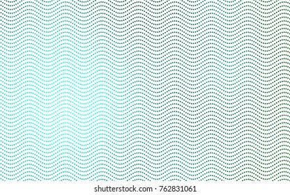 Light Green vector modern geometrical circle abstract background. Dotted texture template. Geometric pattern in halftone style with gradient. 