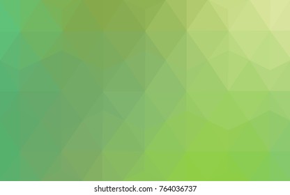 Light Green vector modern geometrical abstract background. Texture, new background. Geometric background in Origami style with gradient. 