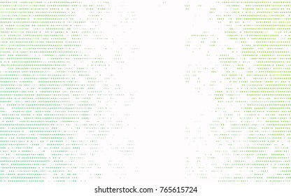 Light Green vector modern geometrical circle abstract background. Dotted texture template. Geometric pattern in halftone style with gradient. 