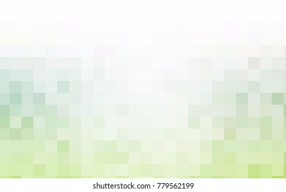 Light Green vector modern geometrical background. Abstract template. Geometric pattern in square style with gradient.