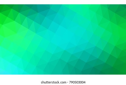 Light Green vector modern geometrical abstract background. Texture, new background. Geometric background in Origami style with gradient. 