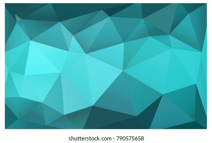 Light Green vector modern geometrical abstract background. Texture, new background. Geometric background in Origami style with gradient. 