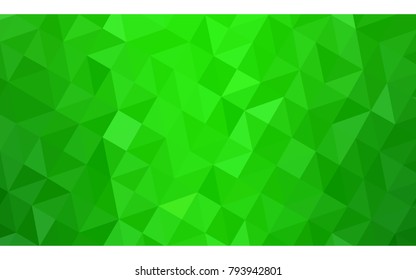Light Green vector modern geometrical abstract background. Texture, new background. Geometric background in Origami style with gradient. 