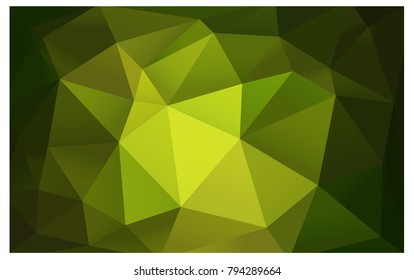 Light Green vector modern geometrical abstract background. Texture, new background. Geometric background in Origami style with gradient. 