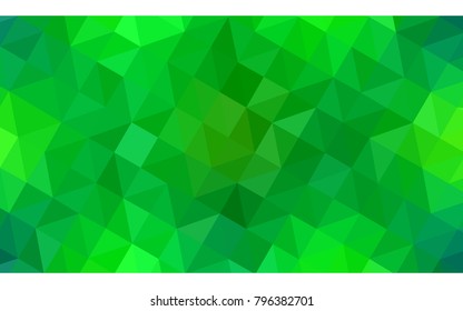 Light Green vector modern geometrical abstract background. Texture, new background. Geometric background in Origami style with gradient. 