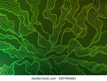 Light Green vector natural abstract texture. Creative illustration in blurred style with doodles and Zen tangles. Brand-new design for your business.