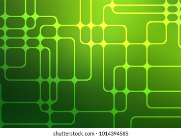 Light Green vector natural abstract background. Creative illustration in blurred style with doodles and Zen tangles. The pattern can be used for heads of websites and designs.