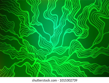 Light Green vector natural abstract texture. An elegant bright illustration with lines in Natural style. A new texture for your design.