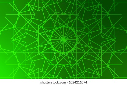 Light Green vector natural abstract background. Doodles created by child on blurred abstract background with gradient. Hand painted design for web, leaflet, textile.