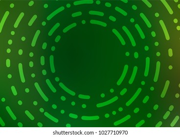 Light Green vector natural abstract texture. A vague abstract illustration with doodles in Indian style. Brand-new design for your business.