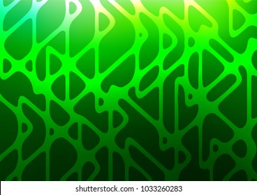 Light Green vector natural abstract pattern. Doodles on blurred abstract background with gradient. A completely new template for your business design.