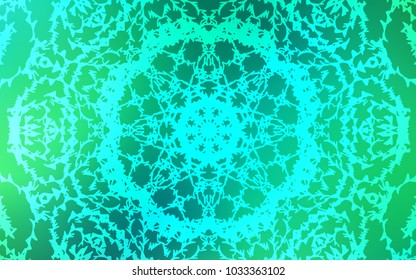 Light Green vector natural abstract design. Childish elegant natural pattern with gradient. The pattern can be used for coloring books and pages for kids.