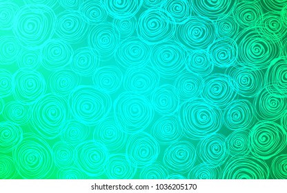 Light Green vector natural abstract background. Roses on elegant natural pattern with gradient. The pattern can be used for heads of websites and designs.