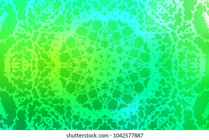 Light Green vector natural abstract background. Shining colored illustration with childish doodles in Arabic style. The template can be used as a background for cell phones.