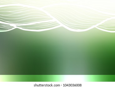 Light Green vector natural abstract template. Modern geometrical abstract illustration with doodles. Brand-new design for your business.