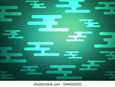 Light Green vector natural abstract template. Colorful illustration in abstract style with doodles and Zen tangles. Hand painted design for web, wrapping, wallpaper.