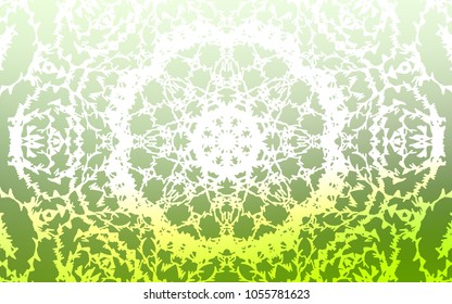 Light Green vector natural abstract template. A completely new color illustration in doodle style drawn by child. The completely new template can be used for your brand book.
