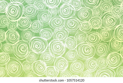 Light Green vector natural abstract pattern. Roses on blurred abstract background with gradient. The pattern can be used for coloring books and pages for kids.