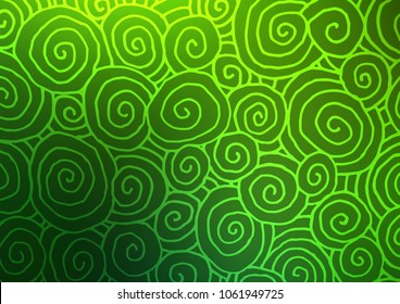 Light Green vector natural abstract pattern. An elegant bright illustration with lines in Natural style. The elegant pattern can be used as a part of a brand book.