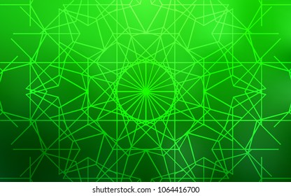 Light Green vector natural abstract design. Doodles created by child on blurred abstract background with gradient. The completely new template can be used for your brand book.