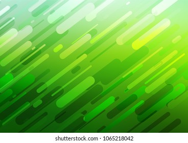 Light Green vector natural abstract template. Shining colored illustration with doodles in Zen tangle style. The best blurred design for your business.