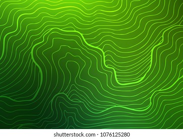 Light Green vector natural abstract template. Colorful abstract illustration with lines in Asian style. Brand-new style for your business design.