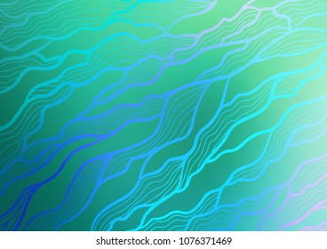 Light Green vector natural abstract texture. Glitter abstract illustration with doodles and Zen tangles. The elegant pattern can be used as a part of a brand book.