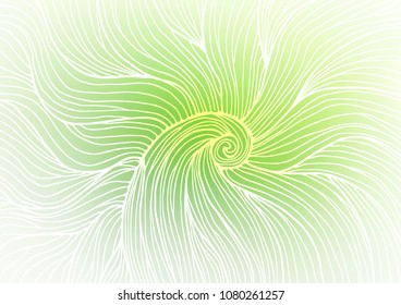 Light Green vector natural abstract pattern. Creative illustration in blurred style with doodles and Zen tangles. Hand painted design for web, wrapping, wallpaper.