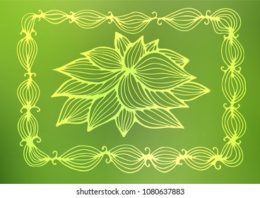 Light Green vector natural abstract pattern. Modern geometrical abstract illustration with doodles. The best blurred design for your business.