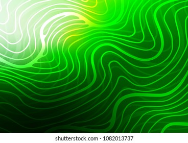 Light Green vector natural abstract background. Creative illustration in blurred style with doodles and Zen tangles. The completely new template can be used for your brand book.