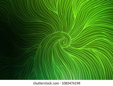Light Green vector natural abstract pattern. Creative illustration in blurred style with doodles and Zen tangles. The textured pattern can be used for website.
